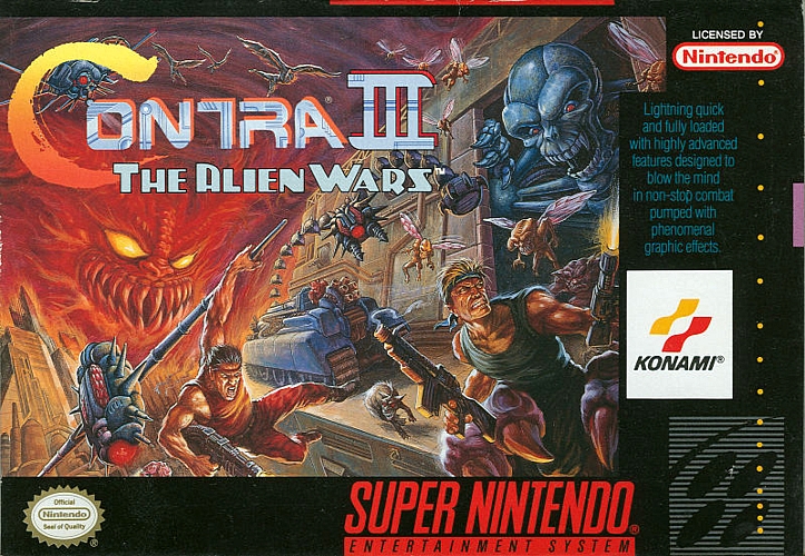 Contra III: The Alien Wars - 1992 Retro Run and Gun Game by Konami